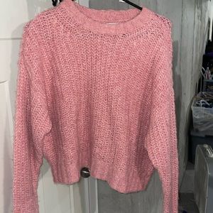 American Eagle worn once pink sweater size small